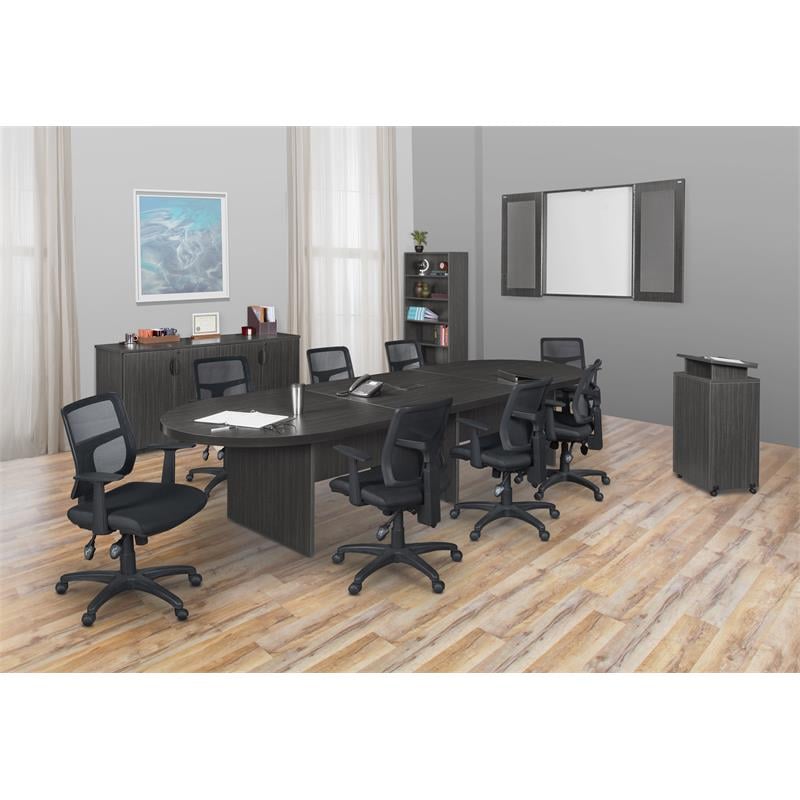 Legacy Wood Freestanding Lectern in Ash Grey