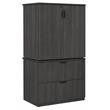 Legacy Lateral File with Stackable Storage Cabinet- Ash Grey