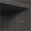 Legacy Lateral File with Open Hutch- Ash Grey