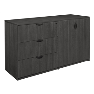 legacy stand up side to side storage cabinet/ lateral file- ash grey