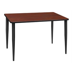 48&quot x 24&quot Kahlo Tapered Leg Table in Cherry/ Black