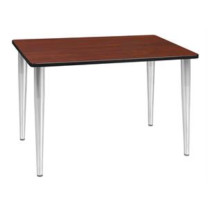 48&quot x 24&quot Kahlo Tapered Leg Table in Cherry/ Chrome