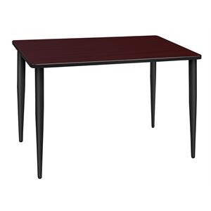 48&quot x 24&quot Kahlo Tapered Leg Table in Mahogany/ Black