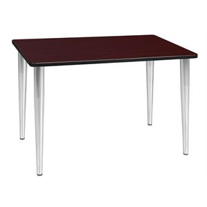 48&quot x 24&quot Kahlo Tapered Leg Table in Mahogany/ Chrome