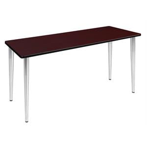 72&quot x 24&quot Kahlo Tapered Leg Table in Mahogany/ Chrome
