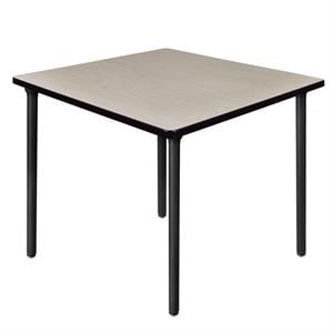 Kee 42&quot Square Folding Breakroom Table in Maple/ Black