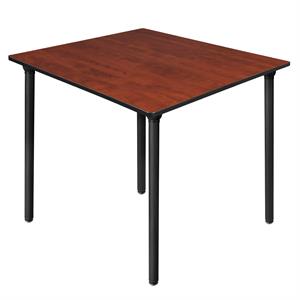 Kee 48&quot Square Folding Breakroom Table in Cherry/ Black