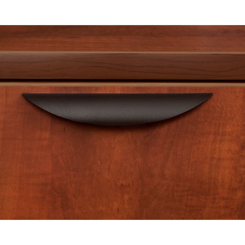 Regency Legacy 66 x 77 in. L Desk with Double Full Pedestal Drawer Unit- Cherry