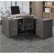 Regency Legacy 60 x 65 in. Executive L Desk Shell- Ash Grey