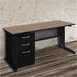 Regency Fusion 66 x 24 Teachers Desk with Single Pedestal Drawer Unit- Noble Oak