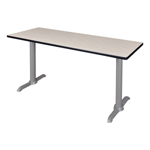 Regency Cain 66&quot x 24&quot Training Table- Maple/ Grey Base