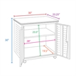 Regency Mesa Steel Mobile Locking 2-Door Storage Cabinet 30