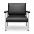 Regency Welcome Bariatric Guest Reception and Waiting Room Chair w/ Arms - Black