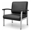 Regency Welcome Bariatric Guest Reception and Waiting Room Chair w/ Arms - Black