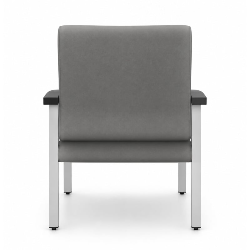 Regency Welcome Bariatric Guest Reception and Waiting Room Chair w/ Arms - Grey