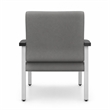 Regency Welcome Bariatric Guest Reception and Waiting Room Chair w/ Arms - Grey