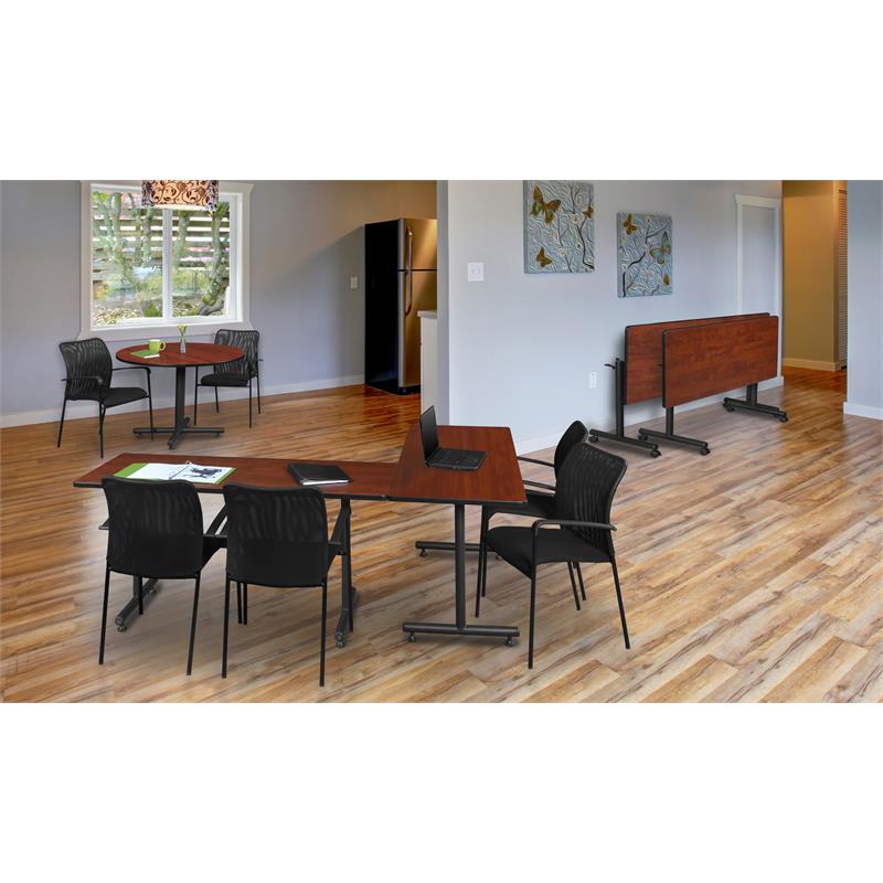 Regency Kobe 72 Inch Rectangular Training Table in Cherry