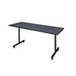 Regency Kobe 66 Inch Rectangular Training Table in Grey
