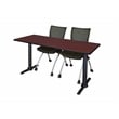 Regency Cain Rectangular Training Table in Mahogany