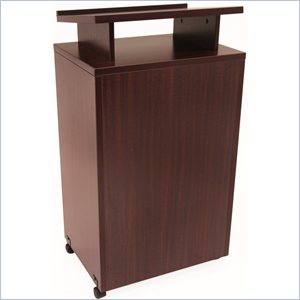 regency legacy freestanding lectern in mahogany with wooden finish