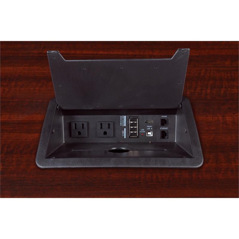 Regency Legacy Modular Race Track Conference Table in Mahogany