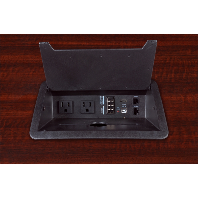 Regency Legacy Modular Race Track Conference Table in Mahogany