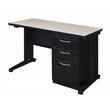 Regency Fusion 48 inch x 24 inch Single Pedestal Desk in Maple