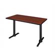Regency Cain T Base Training Table in Cherry