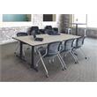 Regency Cain T Base Training Table in Maple