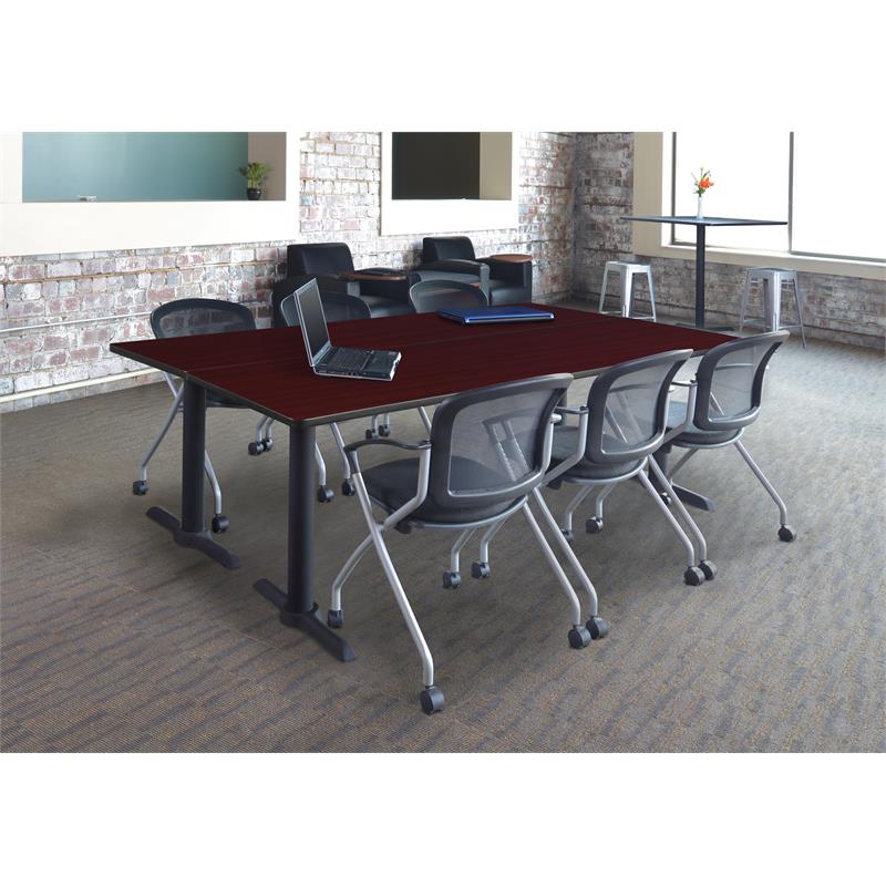 Regency Cain 84 inch x 24 inch Training Table in Mahogany