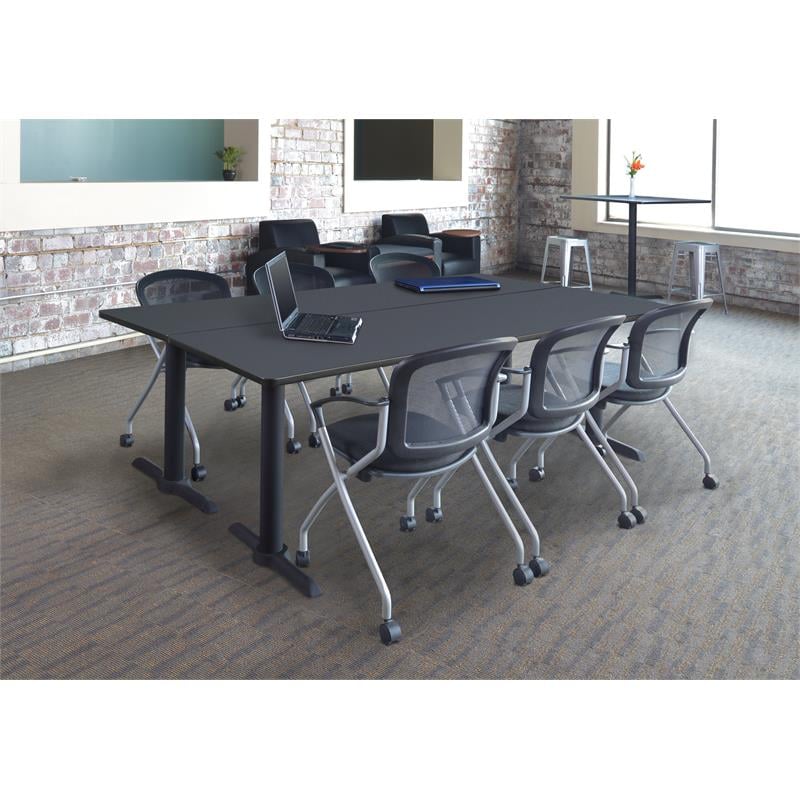 Regency Cain T Base Training Table in Grey