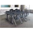 Regency Cain T Base Training Table in Grey