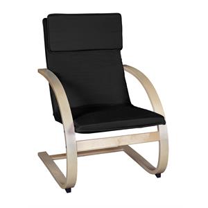 regency mia rocking chair in natural and black