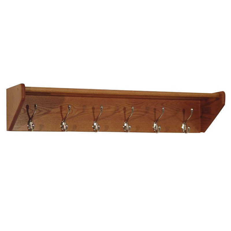 Wooden Mallet 6 Hook Wall Mounted Coat Rack Shelf In Medium Oak 36hcrnmo - 6 Hook Wall Mounted Coat Rack Wooden Mallet 6 Hook Wall Mounted Coat Rack Shelf In Medium Oak 36hcrnmo - 6 Hook Wall Mounted Coat Rack