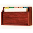 Wooden Mallet Single Legal Size Wall File Holder in Mahogany
