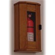 Wooden Mallet 5 lbs Fire Extinguisher Cabinet in Medium Oak