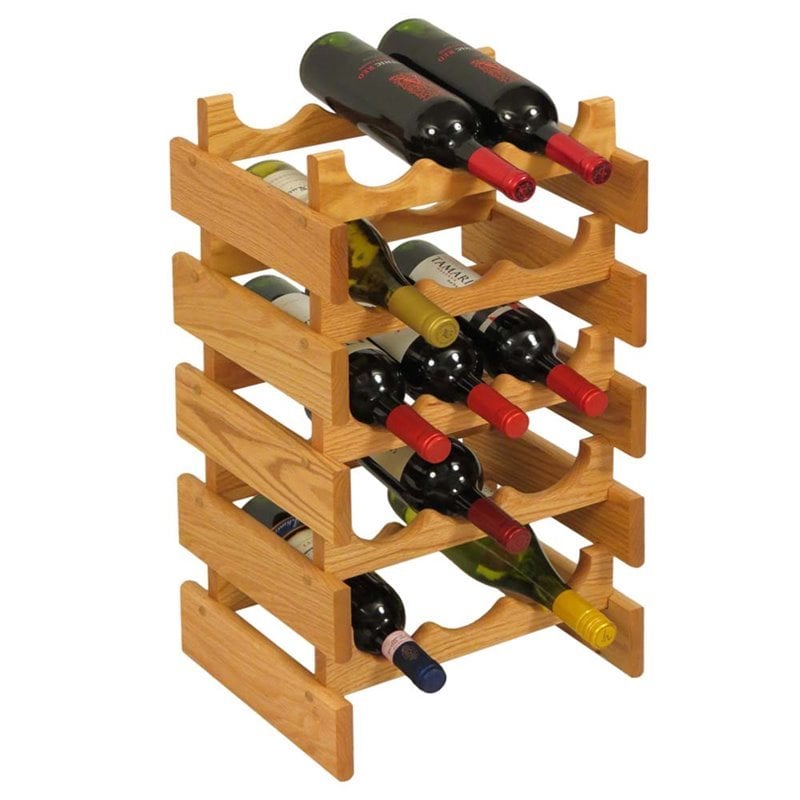 Light wood best sale wine rack