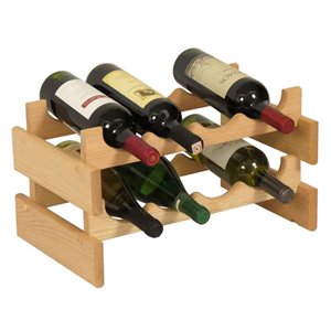 dakota 4-slot wine rack in natural