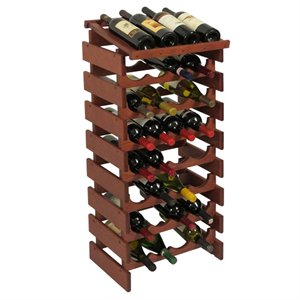 dakota 4-slot display top wine rack in mahogany