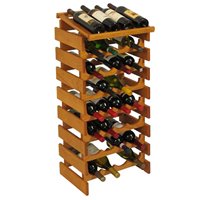 Wooden Mallet Dakota 3 Tier 9 Bottle Display Wine Rack in Light