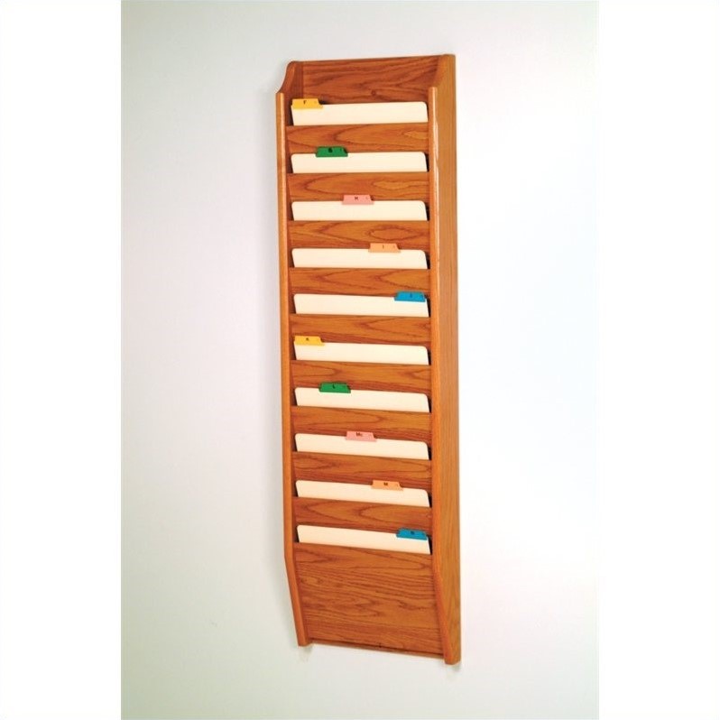 wooden-mallet-10-pocket-chart-holder-in-medium-oak-878963001149-ebay