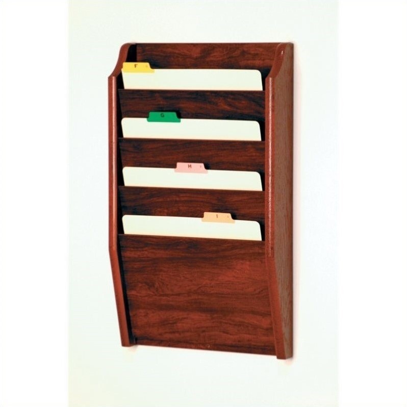 wooden-mallet-4-pocket-chart-holder-in-mahogany-cymax-business