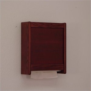 wooden mallet paper towel dispenser in mahogany