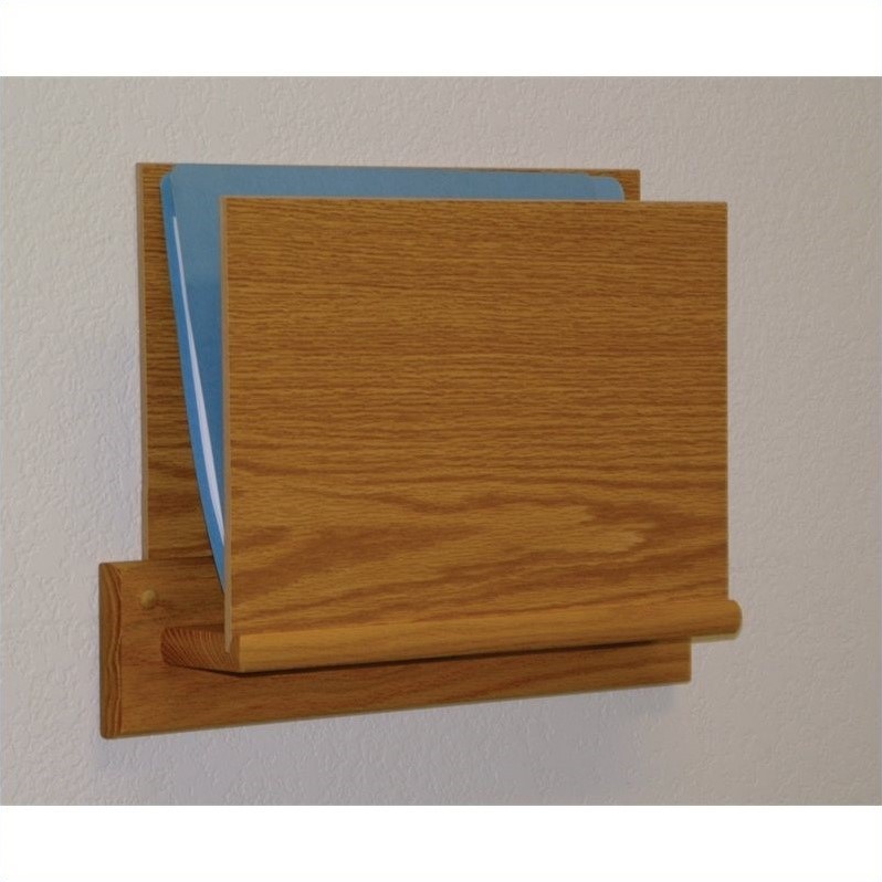 Wooden Mallet Open End Chart Holder with Square Bracket in Light Oak