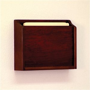 Wooden Mallet 1 Pocket Privacy File Holder in Mahogany