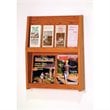 Wooden Mallet 8 Pocket Literature Display in Medium Oak