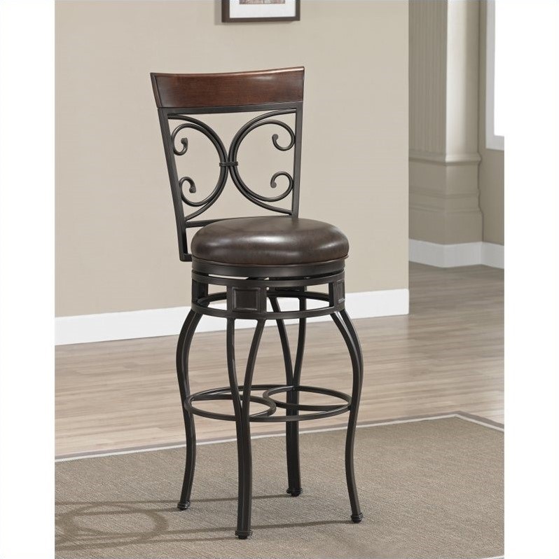 American Heritage Treviso Bar Stool In Pepper - 1xx849pp-l32