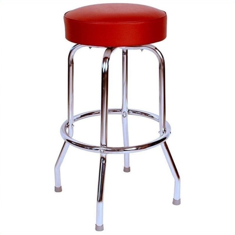 Richardson Seating Retro 1950s Backless Swivel Bar Stool with Wine Seat   1950WIN X