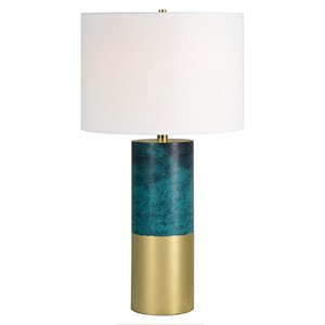 Renwil Glimmer Table Lamp in Green and Gold