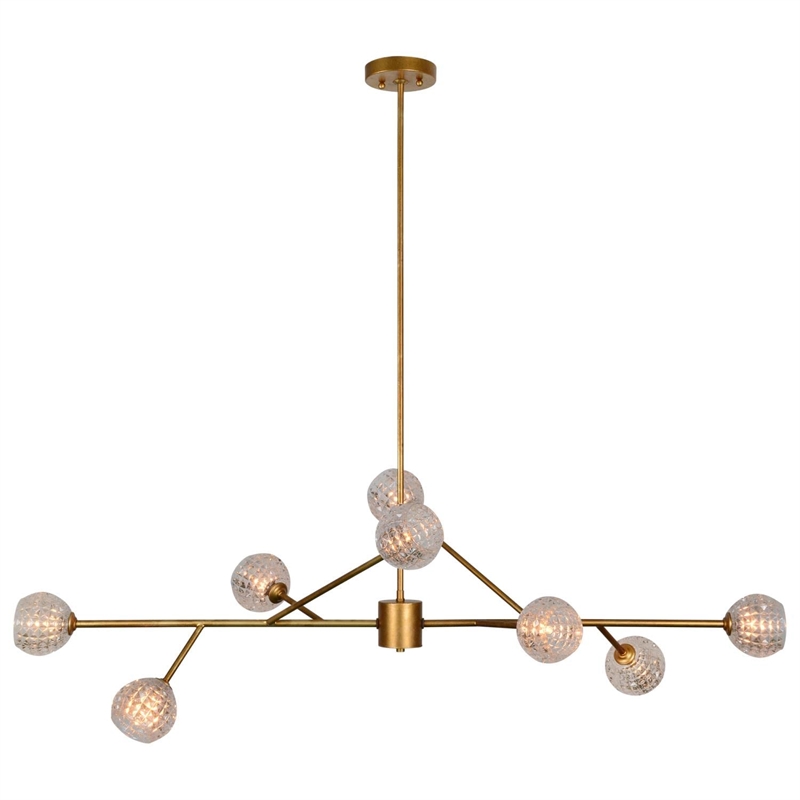 Renwil Damas Ceiling Fixture in Antique Gold Finish